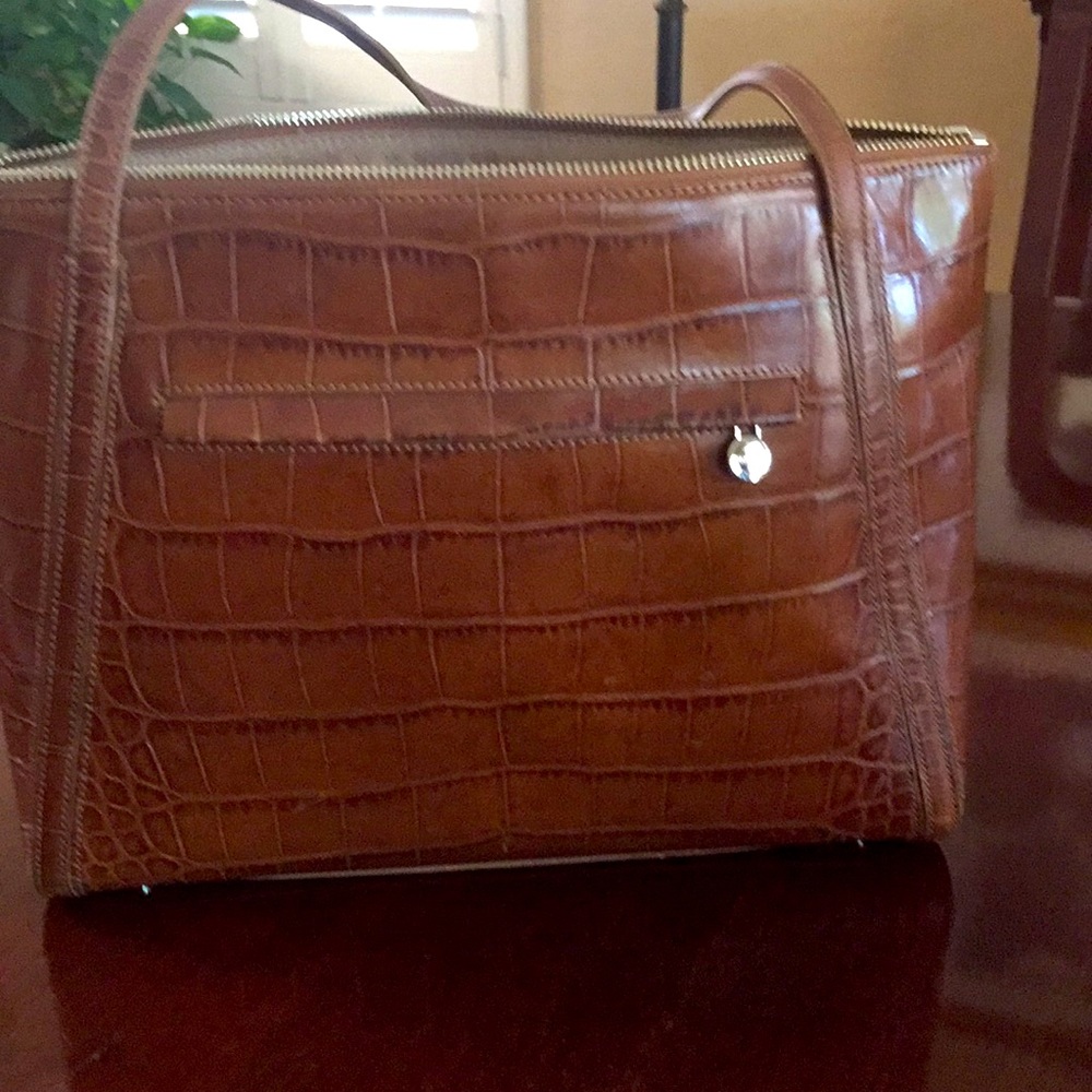 Monsac Original Brown Alligator Handbag